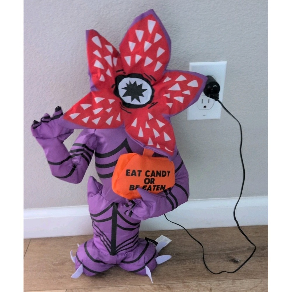 Gemmy Stranger Things Demogorgon 19" Halloween Inflatable For Desktop Mantel